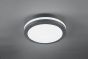 Πλαφονιέρα Οροφής IP54 Ανθρακί 30x9cm LED 11w 3000K 1180lm Trio Lighting Piave 676960142