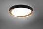 Πλαφονιέρα Οροφής Μαύρo-Χρυσαφί 48xH7cm LED 24w 2700-6000K 2500lm Remote Control Trio Lighting Zeta R62712402