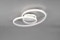 Πλαφονιέρα Οροφής Λευκό Ματ 53xH17cm Led 18,5w 4000K 2150lm Switch Dimmer Trio Lighting Sansa R62751131