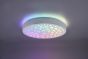 Πλαφονιέρα Οροφής Λευκό Ματ 40xH9cm LED 22w 2700-6000K RGBW 2500lm Remote Control Trio Lighting Chizu R67161131