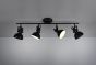 Σποτ Τετράφωτη Ράγα L79cm 4xE14 Black Matt Trio Lighting Gina R80154032