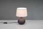 Πορτατίφ 20xH29cm 1xE14 Λευκό Καπέλο Βάση Καφέ Trio Lighting Martin R50371026