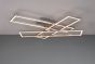Φωτιστικό Πλαφονιέρα Οροφής  L66x60xH10cm 36w Led 4600lm 2700K Μέταλλο Nickel Matt Trio Lighting RL Corso R64423107