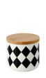 Κεραμικό Δοχείο 260ml 8,6x8cm Ασπρόμαυρο Μοτίβο Etoile MB-1831A