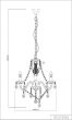 Φωτιστικό Πολυέλαιος Τρίφωτος 3xE14 D46xH150cm Ακρυλικό Πολύχρωμο Trio Lighting RL Luster R11073017