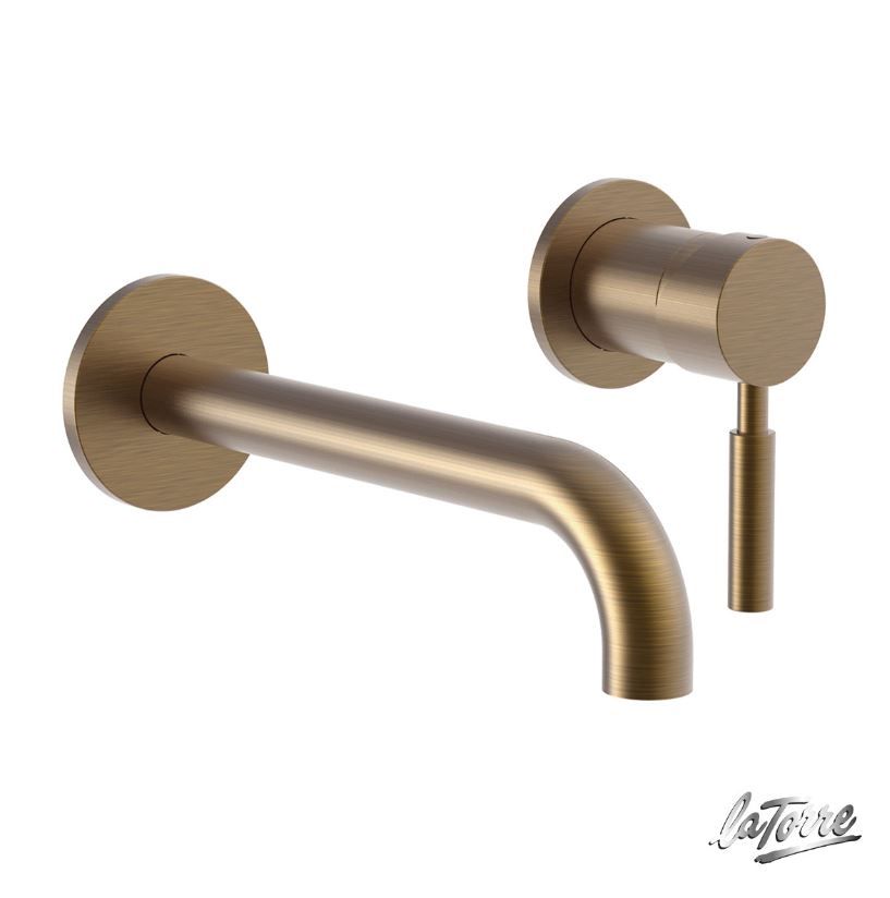 Μπαταρία Νιπτήρα Εντοιχισμού LaTorre New Tech Bronze Brushed (Antique Brass) 12208-221 