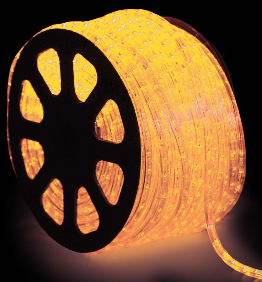 100 Μέτρα Led Φωτοσωλήνας Με Κίτρινο Φωτισμό ,Ø12mm-2w,IP44 Lianos 50396