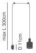 SE21-GM-4-NM1W-SH3 ADEPT TUBE Gold Matt Wall Lamp Brown Fabric Shade+ HOMELIGHTING 77-8826