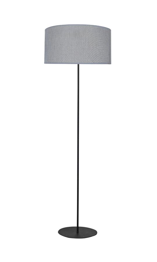HFLB-04 FLOOR LAMP BL-ΓΚΡΙ ΟΡΘΟΣΤΑΤΗΣ ΜΕ ΚΥΛΙΝΔΡΙΚΟ Φ40cm Heronia 14-0350