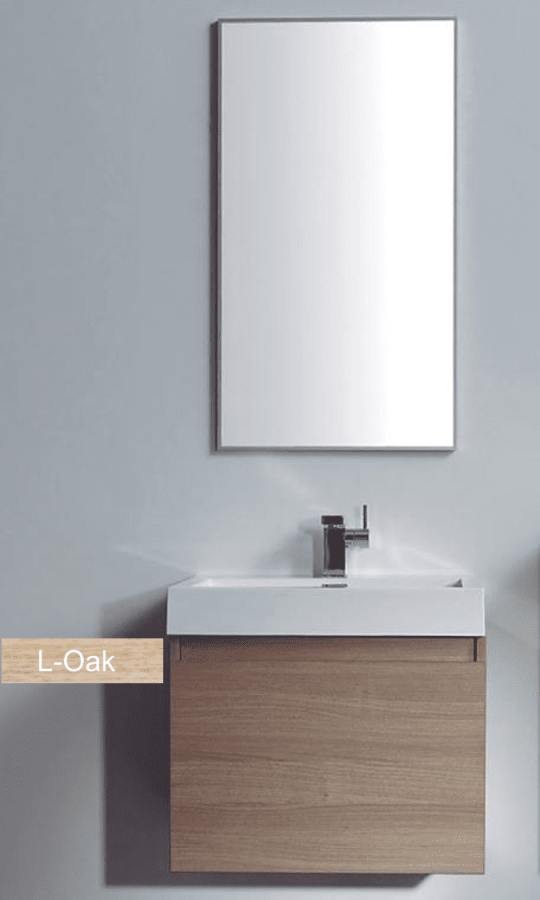 Έπιπλο Μπάνιου 60 εκ.-Νιπτήρα Blum Soft Closing System, Χρώμα Light-oak ECO-60A FT21.060.003LO