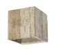 InLight Επιτοίχιο φωτιστικό γκρι από travertine marble 1XG9 D:12 x 12cm 43064