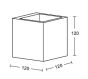 InLight Επιτοίχιο φωτιστικό γκρι από travertine marble 1XG9 D:12 x 12cm 43064