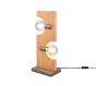 Επιτραπέζιο Vintage Φωτιστικό Ξύλο 22xH55cm 2xE27 Trio Lighting Tailor 514300230