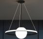 SE LED 50 PAULA PENDANT BLACK 24W  3CCT+E14 40x100cm IP20 220V 2 YEARS WARRANTY A1 HOMELIGHTING 77-50643