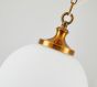 SE21-AB-25 LOCKE ANTIQUE BRASS PENDANT & OPAL GLASS Γ3 HOMELIGHTING 77-8218