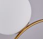 SE21-GM-30 SCEPTRE GOLD MATT OPAL GLASS PENDANT Γ3 HOMELIGHTING 77-8271