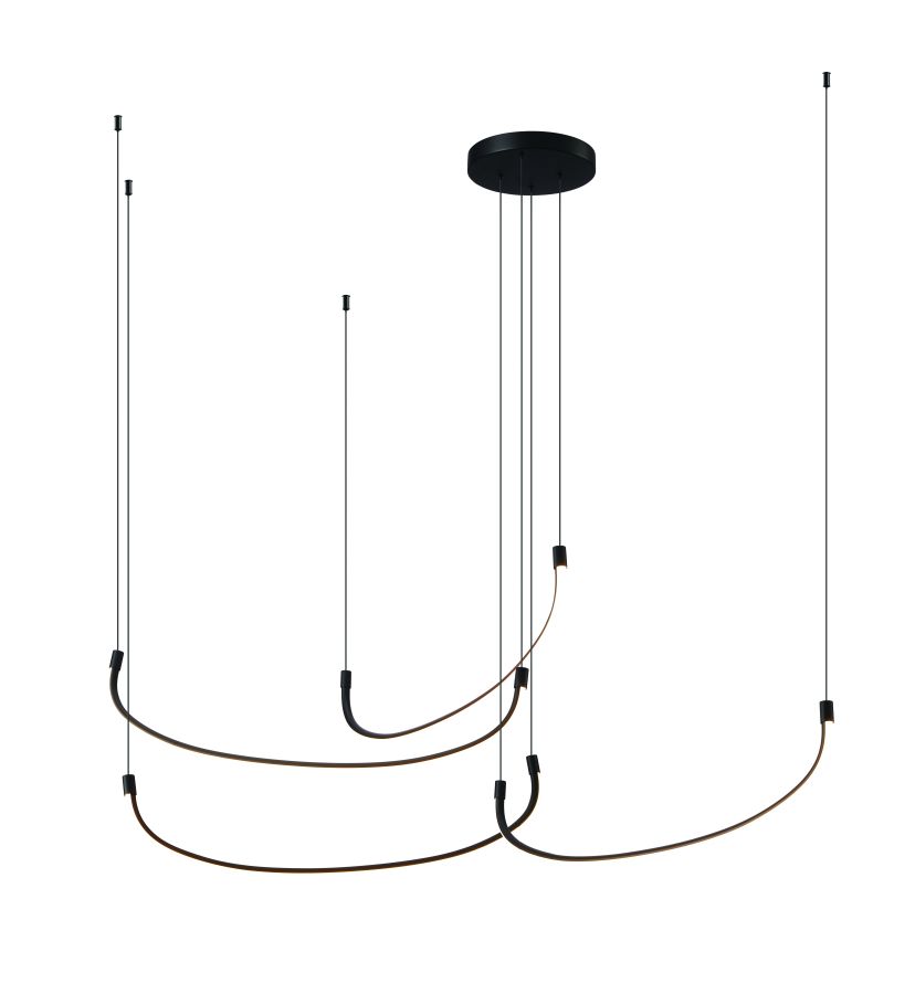 Φωτιστικό Κρεμαστό Ø180xΗ180cm Led 100w 3000K 5600lm Πέντε Κούρμπες  PDC 566-4 ARlight 0104593