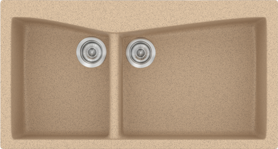 Sanitec Νεροχύτης 326 Classic 93×51 326-10-Granite-Beige