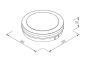 it-Lighting Klamath LED 36W 3CCT Outdoor Ceiling Light White D:30cmx5,2cm 80301120