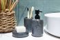 Δοχείο Κρεμοσάπουνου HADES Stoneware Ανθρακί 350ml AWD02191802  AWD02191802