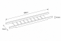 Ραφάκι Μπανιέρας Bamboo 68x15cm Black MRShome  DF-0087000