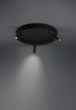 Πλαφονιέρα Οροφής Μαύρη D73,9xH20,8cm LED 3000K Ρυθμιζόμενο με Τηλεχειριστήριο Eglo Bruscoli 390052