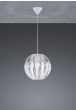 Κρεμαστό Φωτιστικό 30xH150cm Λευκό Μονόφωτο 1xE27 Trio Lighting Pumkin R30473001