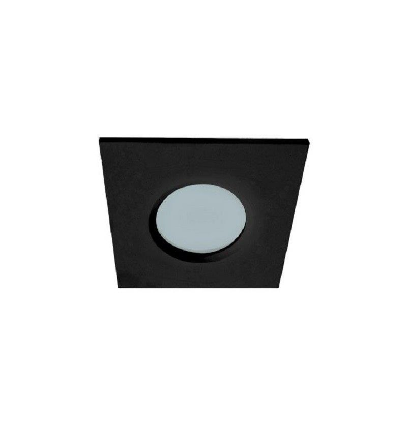 Σποτ Χωνευτό 8,4*8,4 cm IP44 GU10/GU5,3 Μαύρο Viokef Viki Square 4151501