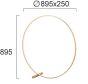 Φωτιστικό Δαπέδου Led 35w 3000K 1575lm D895xH895mm Χρυσό Circle Viokef 4303001
