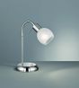 Πορτατίφ 13xH20cm Λευκό Καπέλο Βάση Νίκελ Ματ Trio Lighting Antibes R50171007