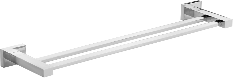 Πετσετοθήκη Διπλή Χρώμιο Bronze Art Lugano 42X6-10