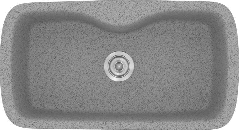 Sanitec Νεροχύτης 321 Classic 83×51 321-04-Granite-Grey