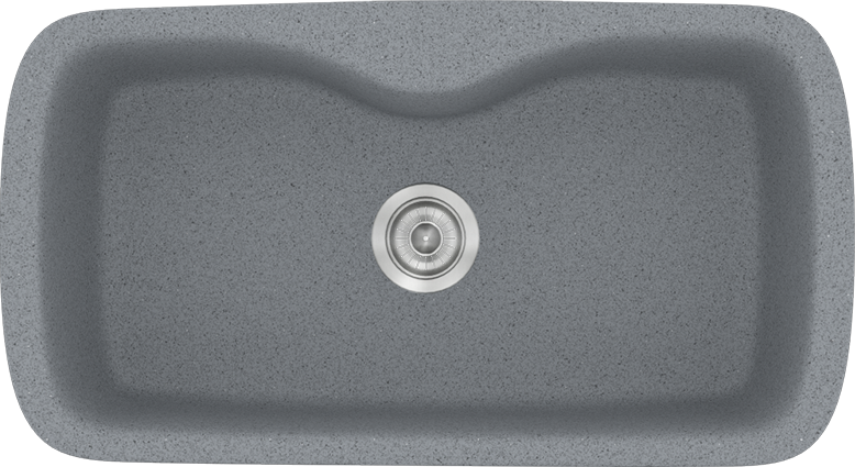Sanitec Νεροχύτης 321 Classic 83×51 321-17-Metallic-Silver