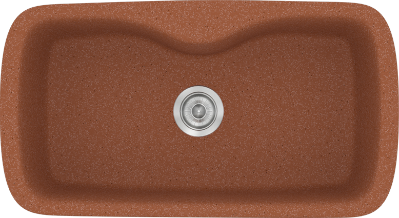 Sanitec Νεροχύτης 321 Classic 83×51 321-20-Granite-Terracota