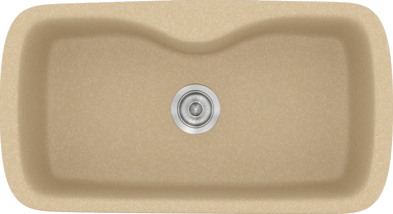 Sanitec Νεροχύτης 321 Classic 83×51 321-45-Granite-Cappuccino