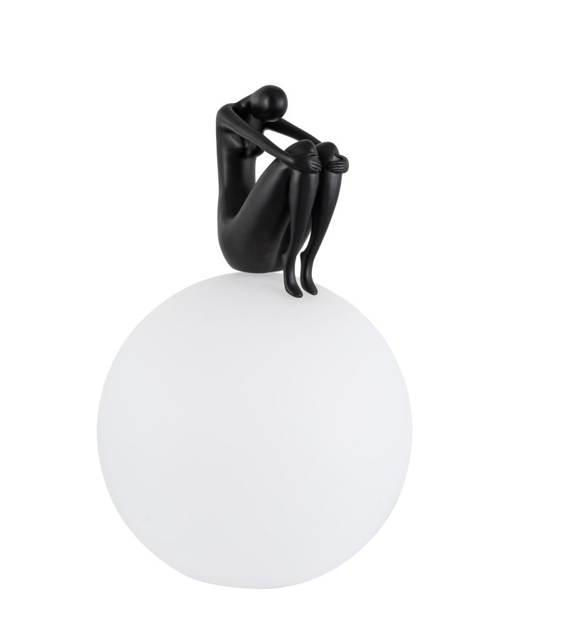 TLC 1120 BK ΕΠΙΤΡΑΠΕΖΙΑ ΛΑΜΠΑ ΣΦΑΙΡΑ ΦΩΤΙΖΟΜΕΝΗ ΓΥΝΑΙΚΑ ΜΑΥΡΗ ΚΑΘΙΣΤΗ 1XE27 ARlight 0214031