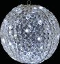 80Led Φωτιζόμενη Κρυστάλλινη Μπάλα Με Λευκό Φωτισμό 40cm Lianos 58981B