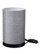 ΠΟΡΤΑΤΙΦ ΚΥΛΙΝΔΡΙΚΟ ΑΜΠΑΖΟΥΡ TL-07/H-04 ΓΚΡΙ-BLACK Ε/27 Heronia 14-0312