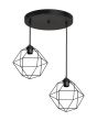 DM-03PENDEL 3/L BLACK ΚΡΕΜΑΣΤΟ ΑΝΙΣΟΠΕΔΟ ΠΟΛΥΓΩΝΟ ΜΕΤΑΛΛΙΚΟ Heronia 34-0378
