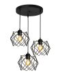 DM-04PENDEL 3/L BLACK ΚΡΕΜΑΣΤΟ ΑΝΙΣΟΠΕΔΟ ΑΡΑΧΝΗ ΜΕΤΑΛΛΙΚΟ Heronia 34-0381