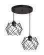 DM-04PENDEL 3/L BLACK ΚΡΕΜΑΣΤΟ ΑΝΙΣΟΠΕΔΟ ΑΡΑΧΝΗ ΜΕΤΑΛΛΙΚΟ Heronia 34-0381