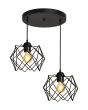 DM-04PENDEL 3/L BLACK ΚΡΕΜΑΣΤΟ ΑΝΙΣΟΠΕΔΟ ΑΡΑΧΝΗ ΜΕΤΑΛΛΙΚΟ Heronia 34-0381