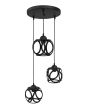 DM-05PENDEL 3/L BLACK ΚΡΕΜΑΣΤΟ ΑΝΙΣΟΠΕΔΟ ΚΥΒΟΣ ΜΕ ΚΥΚΛΟΥΣ ΜΕΤΑΛΛΙΚΟ Heronia 34-0384