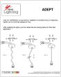 SE21-GM-4-BL6-MS12 ADEPT FLEX Gold Matt Pendant Black Metal Shade+ HOMELIGHTING 77-8943