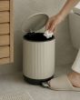 Κάδος Απορριμμάτων από Ατσάλι 5L Μπεζ με Εσωτερικό Δοχείο AWD02032095 AWD02032095