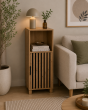 Έπιπλο Ξύλινο με Ντουλάπι και Ράφι Καφέ 35x30x86cm MRShome DS-1371000