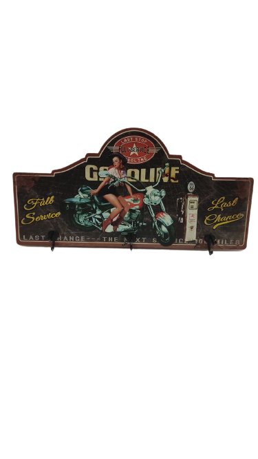 Κρεμάστρα Vintage Ξύλινη 3 Θέσεων 60x30cm Etoile NN-597A