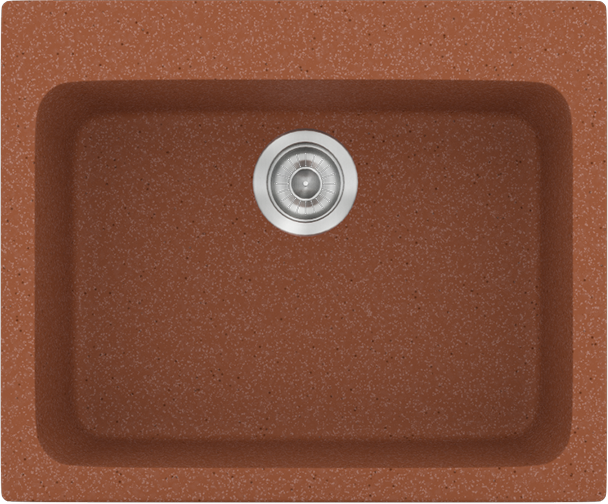 Sanitec Νεροχύτης 331 Classic 60×50 331-20-Granite-Terracota