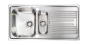 Sanitec Νεροχύτης Ανοξείδωτος 100×50 10645 Atlantic Σατινέ 10645-aristeros