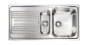 Sanitec Νεροχύτης Ανοξείδωτος 100×50 10645 Atlantic Σατινέ 10645-aristeros